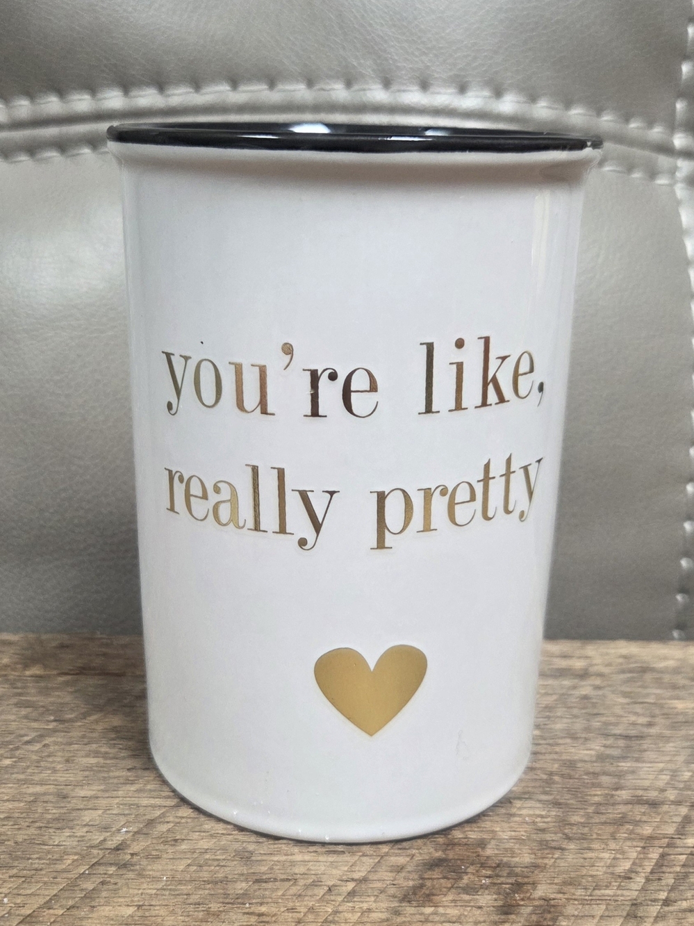 Tri-Coastal Design "You're Like, Really Pretty" Cute Makeup Brush Holder Bin 1J